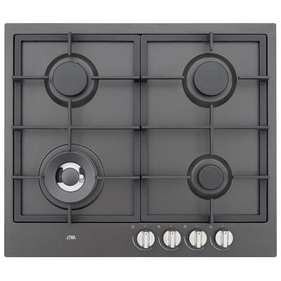 Etna Gaskookplaat met Wokbrander 60cm - KG959ZTA - Mat Zwart