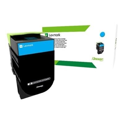 Lexmark Tonercartridge 80C2HCE - Cyaan