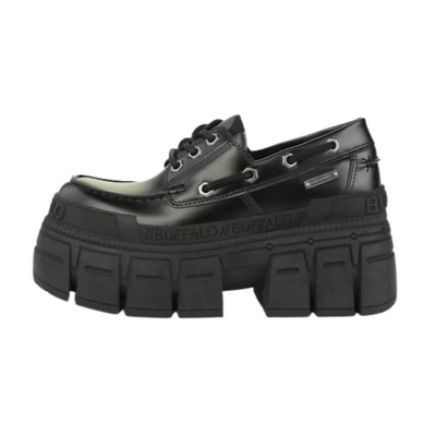 Buffalo Damesschoenen Gospher Boat - Maat 38 - Zwart