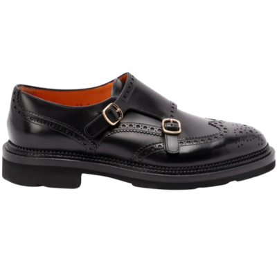 Santoni Herenschoenen Kalamabuck - Maat 42,5 - Zwart