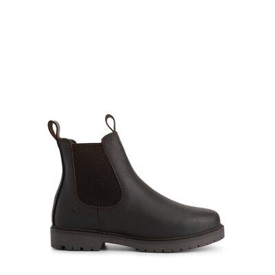 Travelin Damesboots Raufoss Chelsea Wolgevoerd - Maat 38 - Donkerbruin