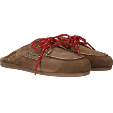 Posa Damesloafers Mule Suede - Maat 39 - Bruin