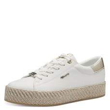 Tamaris Plateausneakers Dames - Maat 38 - Wit/Goud Textiel
