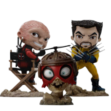 Iron Studios Figuur Deadpool & Wolverine Set - Unmasked - Schaal 1:10
