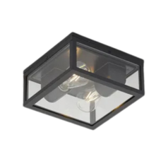 QAZQA Plafondlamp Charlois - Zwart
