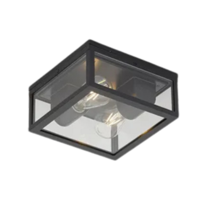 QAZQA Plafondlamp Charlois - Zwart