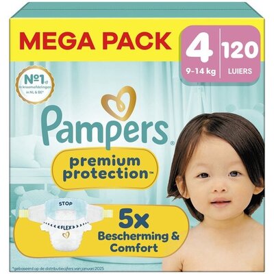 Pampers Luiers Premium Protection - Maat 4 - 120 stuks