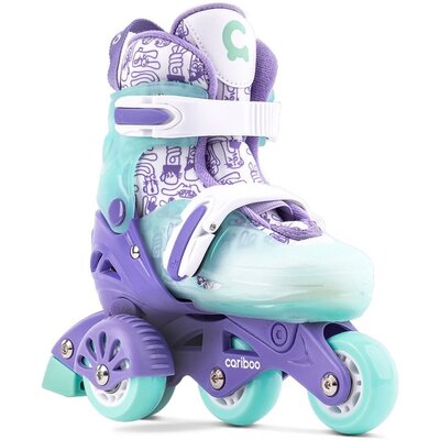 Cariboo Kinderrolschaatsen Step 1 - Maat 26-29 - Munt/Paars