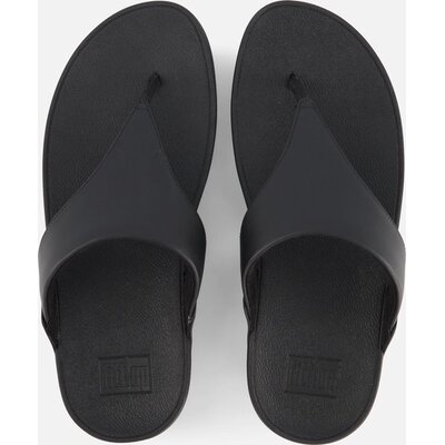 FitFlop Damesslippers Lulu Leather Toepost - Maat 41 - Zwart