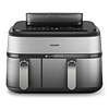 Philips Dubbele Airfryer 9L - NA555/00 - Zilver