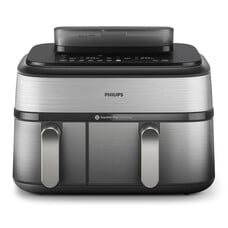 Philips Dubbele Airfryer 9L - NA555/00 - Zilver