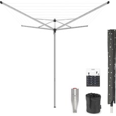 Brabantia Droogmolen Topspinner Deluxe - 40m - Metallic Grey