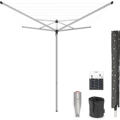 Brabantia Droogmolen Topspinner Deluxe - 40m - Metallic Grey