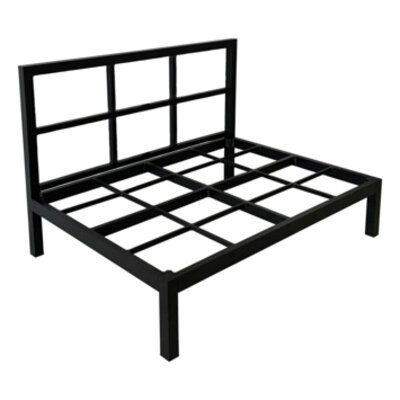 Wakefield Palletonderstel Dune 120cm - Zwart Metaal