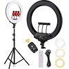 Studio ME Ringlamp met Statief - 18 inch - Zwart
