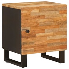 vidaXL Nachtkastje Mango Hout - 40x33x46 cm
