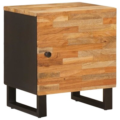 vidaXL Nachtkastje Mango Hout - 40x33x46 cm