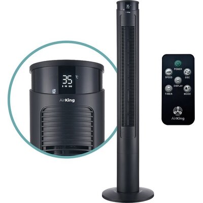 AirKing Torenventilator 117cm - Zwart