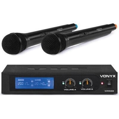 Vonyx Microfoonset WM522 - met 2 Microfoons