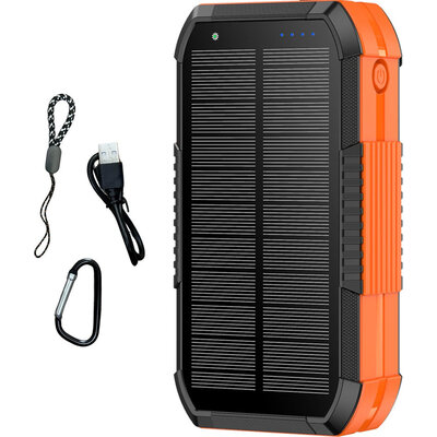 SimpSune Powerbank Solar - 51000 mAh - Zwart