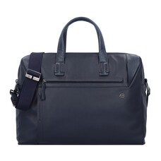 Piquadro Aktetas Pan - 43,5cm - Blauw Leer
