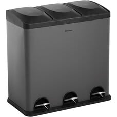 Homra Prullenbak Maxer - 3x20L - Grijs