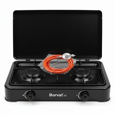 Borvat Kooktoestel 2-Pits - Zwart