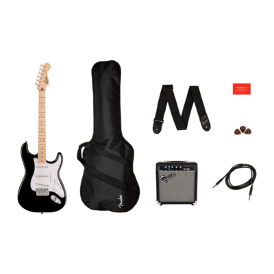 Squier Elektrische Gitaar - Sonic Stratocaster Pack MN - Zwart