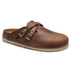 Birkenstock Damessandalen Blair Naturel Leather Oiled - Maat 37 - Cognac