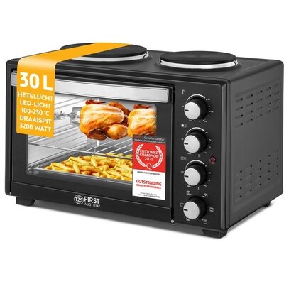 TZS First Austria Vrijstaande Oven 30L - FA-5045-6 - Zwart