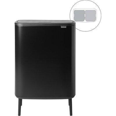 Brabantia Prullenbak Bo Touch Bin Hi - 60L - Matt Black