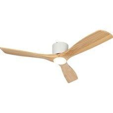 QAZQA Plafondventilator Jerri - met LED - Naturel