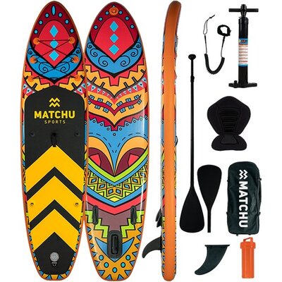 Matchu Sports Sup Board Deluxe - 320x81x15 cm - Oranje