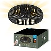 Varin Plafondlamp Smart - Ø50cm - VA-E004 - Bamboe Zwart