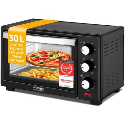 TZS First Austria Vrijstaande Oven 30L - 1600W - Zwart