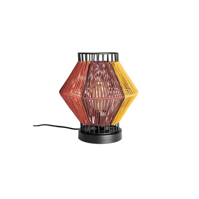 Dutchbone Tafellamp Surya - Geel/Rood