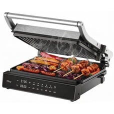Olvy Contactgrill XL - 2000W - Zwart