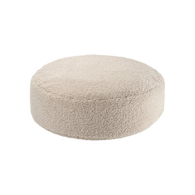 WigiWama Poef Ottoman - ⌀65x20 cm - Biscuit