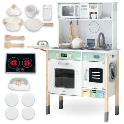 Mamabrum Houten Speelkeuken - 85x31x98 cm - Multicolor