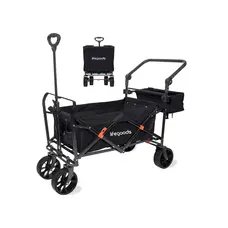 LifeGoods Bolderkar 90L - Zwart