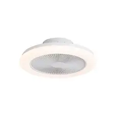QAZQA Plafondventilator met LED - Ø45cm - Wit