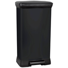 Curver Prullenbak Decobin 50L - 39x29x72 cm - Zwart