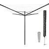 Brabantia Droogmolen Topspinner - 40m - Antraciet