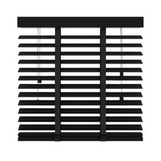 Gamma Houten Jaloezie 50mm - 80x180 cm - Matzwart (947)