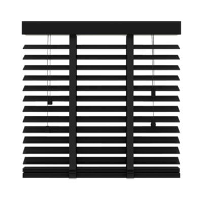 Gamma Houten Jaloezie 50mm - 80x180 cm - Matzwart (947)