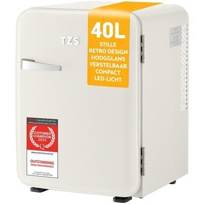 TZS First Austria Mini Koelkast 40L - Crème