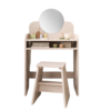 Petite Amelie Kaptafel met Spiegel - 55x33x91 cm - Belle Roze
