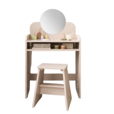 Petite Amelie Kaptafel met Spiegel - 55x33x91 cm - Belle Roze