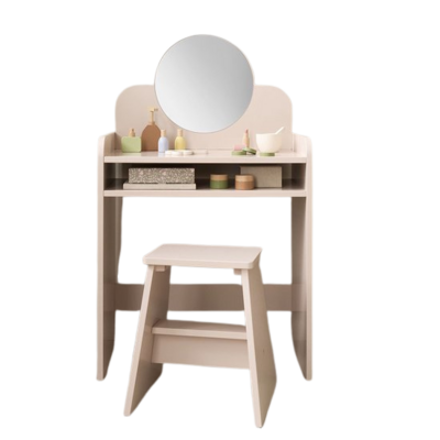 Petite Amelie Kaptafel met Spiegel - 55x33x91 cm - Belle Roze