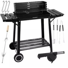 Kaminer Houtskoolbarbecue - 93x41x86 cm - Zwart